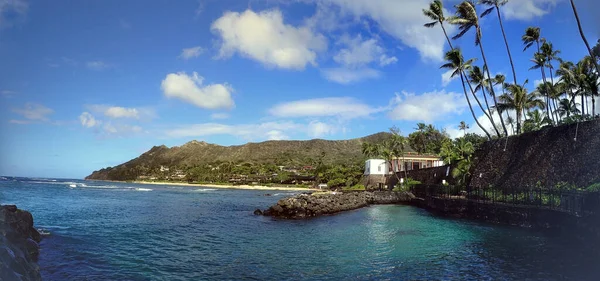 Diamond Head Cromwell Cove Which Popular Swimming Diving Spot East — Stock Photo, Image