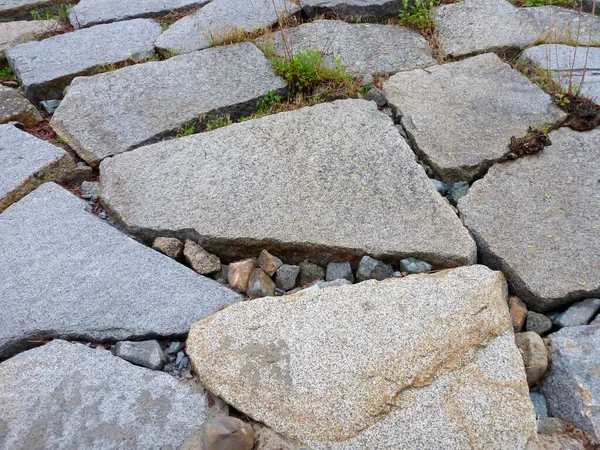 Alter Steinweg Aus Nächster Nähe — Stockfoto