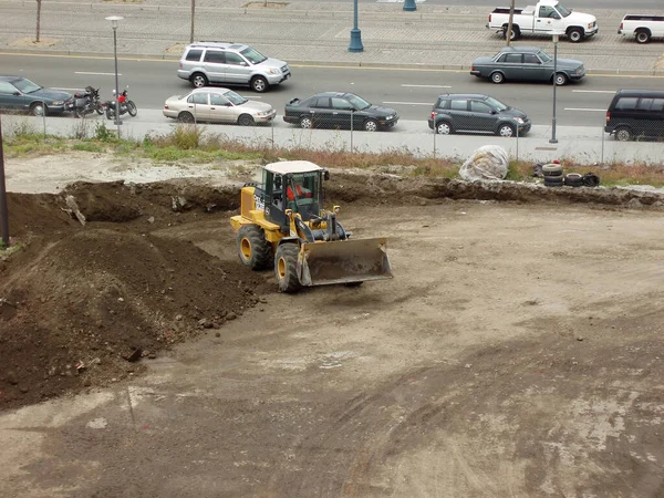 San Francisco Aprile 2007 Lavori Bulldozer Macchine Costruzione Presso High — Foto Stock