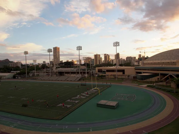 Honolulu Şubat 2018 Clarence Manoa Hawaii Üniversitesi Nde Ching Atletizm — Stok fotoğraf