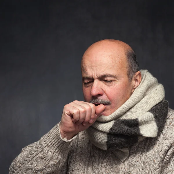 Sofrendo de vírus da gripe . — Fotografia de Stock