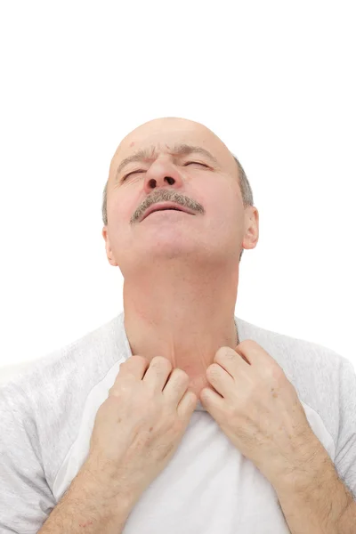 Doença respiratória na velhice — Fotografia de Stock