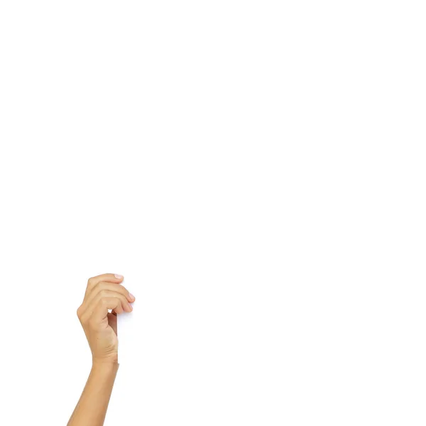 Man holds a white plate. — Stock Photo, Image