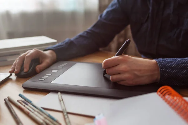 Workplace of designer. — Stock Photo, Image