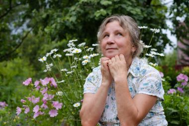 rüya olgun beyaz kadın portresi kapatın