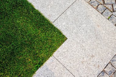 grass and stone pavement clipart