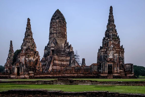 Temple Wat Phra Si Sanphet dans le parc historique d'Ayutthaya, en Thaïlande — Photo