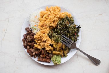 Vejetaryen yemek Bali caffee plakalı.