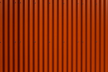 Yeni turuncu desenli çelik kap veya çit