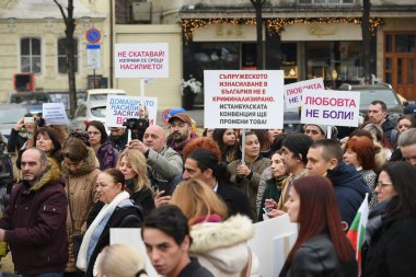 11.01.2017, 11:00 Meydanı, Millet Meclisi, Sofya, Bulgaristan gösteri önleme şiddete karşı kadın ve aile içi şiddet Istanbul onaylanması sözleşmesi için destek