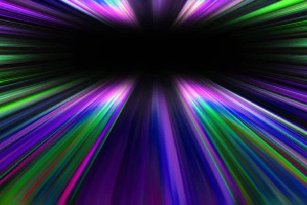 Colorati sentieri di luce starburst — Foto Stock