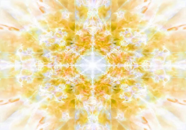 Gelber Kaleidoskop-Hintergrund — Stockfoto