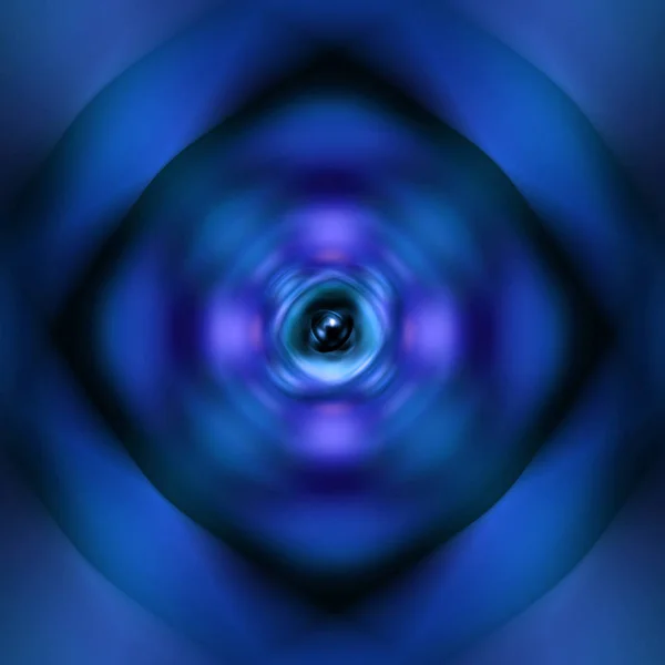 青い回転アトム背景 — ストック写真