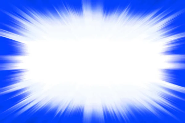 Blue starburst explosion border — Stock Photo, Image