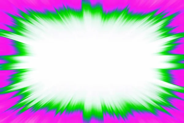 Rosa och grön starburst gränsen — Stockfoto