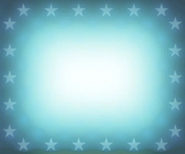 Light blue stars border — Stock Photo, Image
