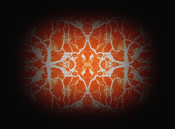 Orange Kaleidoskopmuster — Stockfoto