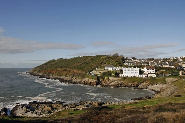 Limeslade bay at high tide — Stock Photo, Image