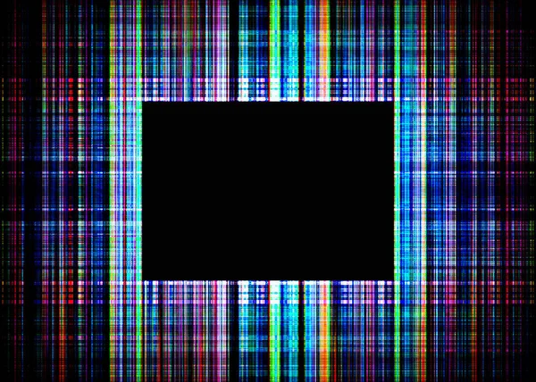 Moldura de linhas ásperas multicoloridas — Fotografia de Stock