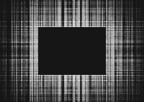 Zwart en wit ruw lijnen frame — Stockfoto