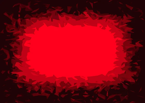 Roter und schwarzer gezackter Rahmen — Stockfoto