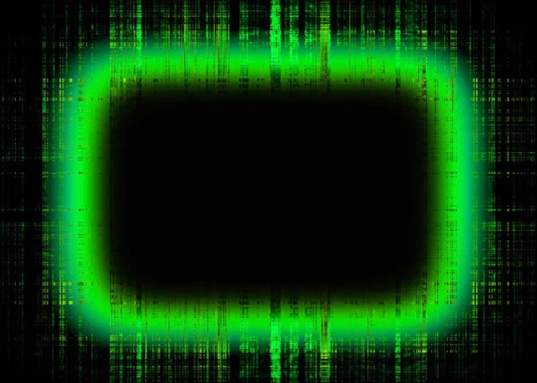 Świecące zielone ramy graniczne — Zdjęcie stockowe