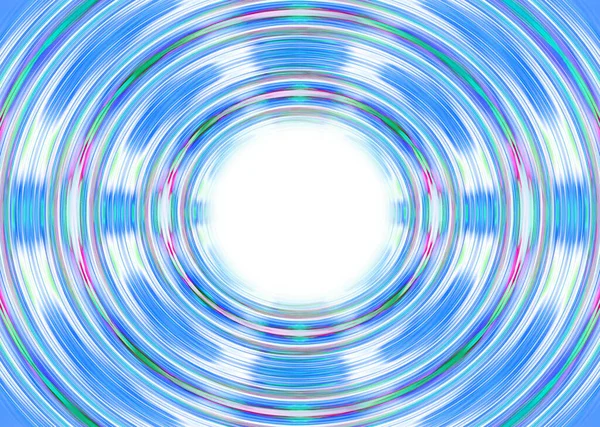 Blu Verde Cerchi Filatura Sfondo Con Spazio Bianco Copia — Foto Stock