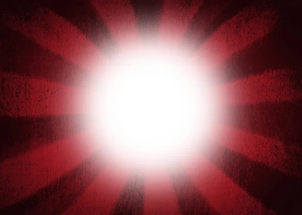 Rosso Sfondo Sunburst Bianco Centro Incandescente Con Spazio Copia — Foto Stock