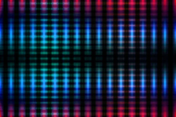 Blue Red Blurred Glowing Lights Grid Black Background — Stock Photo, Image
