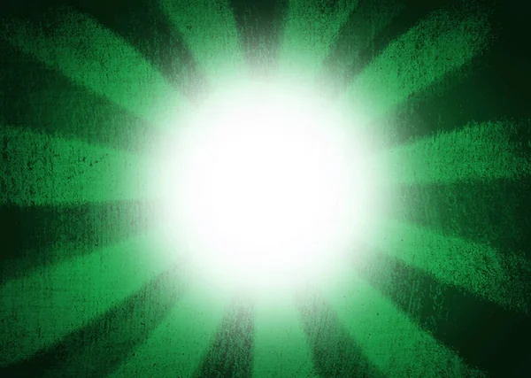 Fondo Verde Sunburst Centro Blanco Brillante Con Espacio Copia —  Fotos de Stock