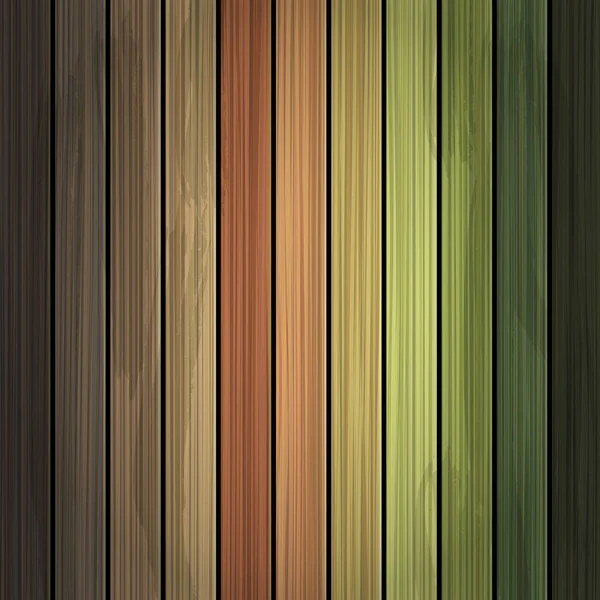 Multicolor Grunge Holz Hintergrund Textur — Stockvektor