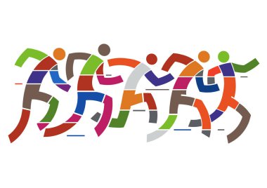 Maraton insanlar.