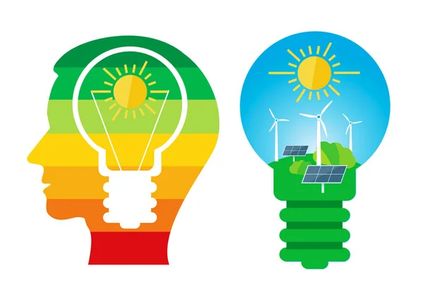 Renewable energies sources. — Stock Vector