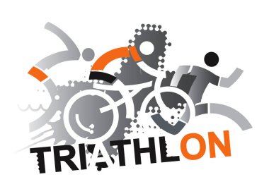 Triatlon yarışçılar sporcular