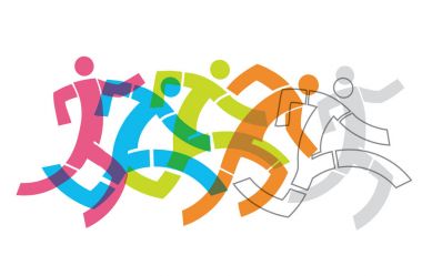 Runner Fitness insanlar kavramı.