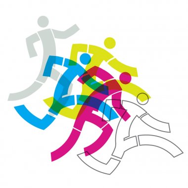 Runner Fitness insanlar kavramı.