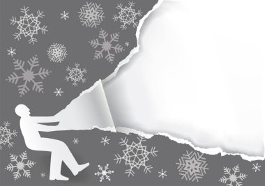 Büyük bir Noel hediyesi açma.