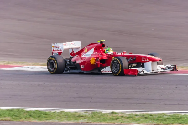 Mokpo, Zuid-Korea - 16 oktober 2011: Ferrari Scuderia F1 racewagen — Stockfoto