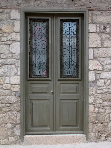 Старые элегантные двери Стоковое Изображение
