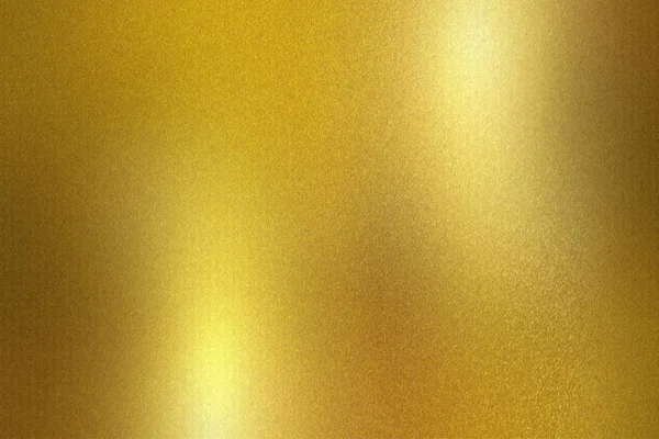 Gold Foil Metallic Wall Glowing Shiny Light Abstract Texture Background — Stock Photo, Image