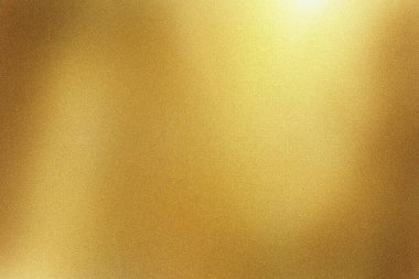  Light shining down on gold foil metal wall with copy space, abstract texture background
