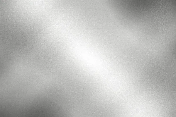 Свет Сияющий Металлической Стене Серебряной Фольги Копировальным Пространством Фоном Обоев — стоковое фото