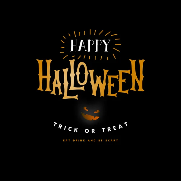Feliz Halloween letras . — Archivo Imágenes Vectoriales