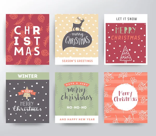 Kerstmis illustratie instellen — Stockvector