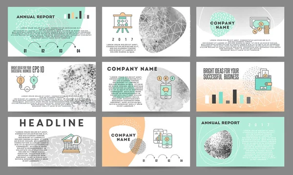 Elementos holográficos de las infografías — Vector de stock