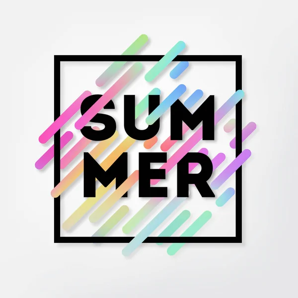 夏の抽象的なイラスト — ストックベクタ