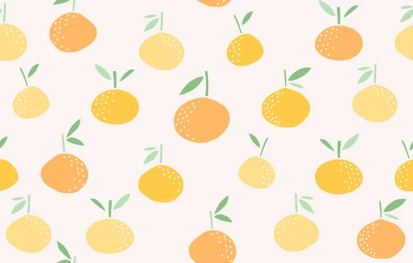 Patrón de verano vectorial con frutas . — Vector de stock