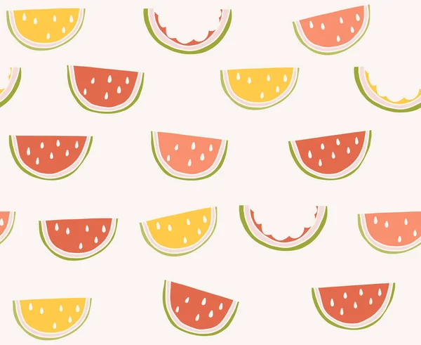 Modèle vectoriel d'été avec fruits . — Image vectorielle