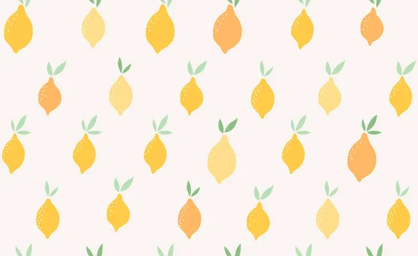 Patrón de verano vectorial con frutas . — Vector de stock