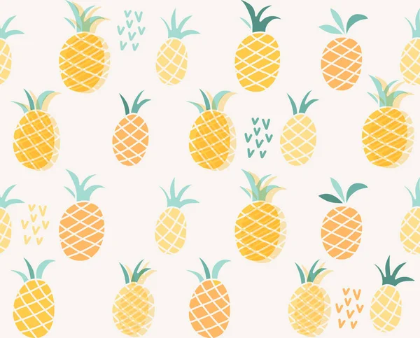 Patrón de verano vectorial con frutas . — Vector de stock